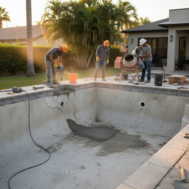 Swimming Pool Slab Repair